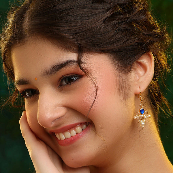 Ruby Raang Neel Noor Earrings Set - Distacart