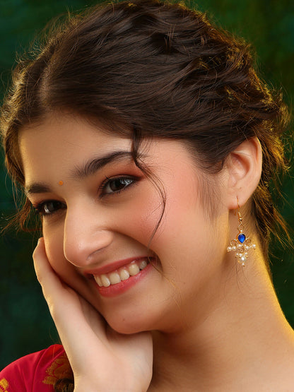 Ruby Raang Neel Noor Earrings Set - Distacart