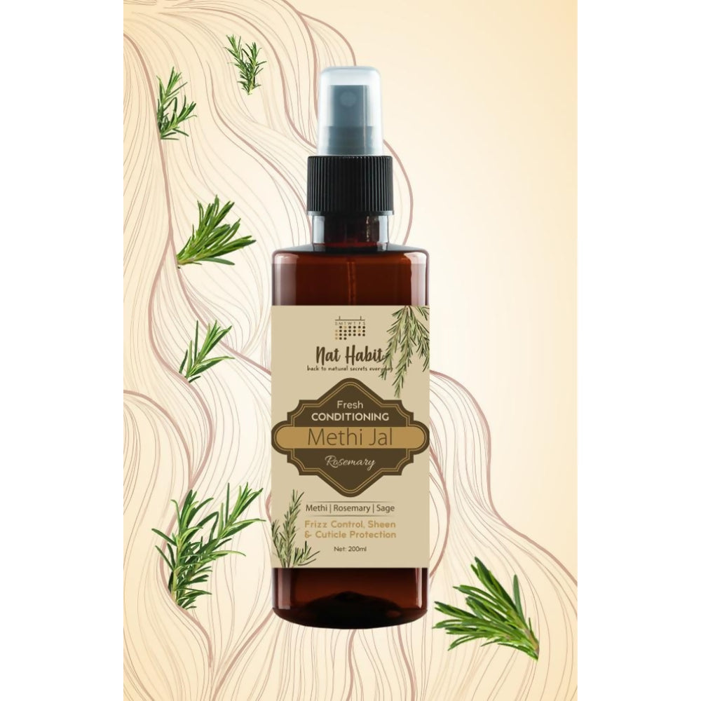 Nat Habit Green Tea Conditioning Methi Jal Hair Serum Spray - Distacart