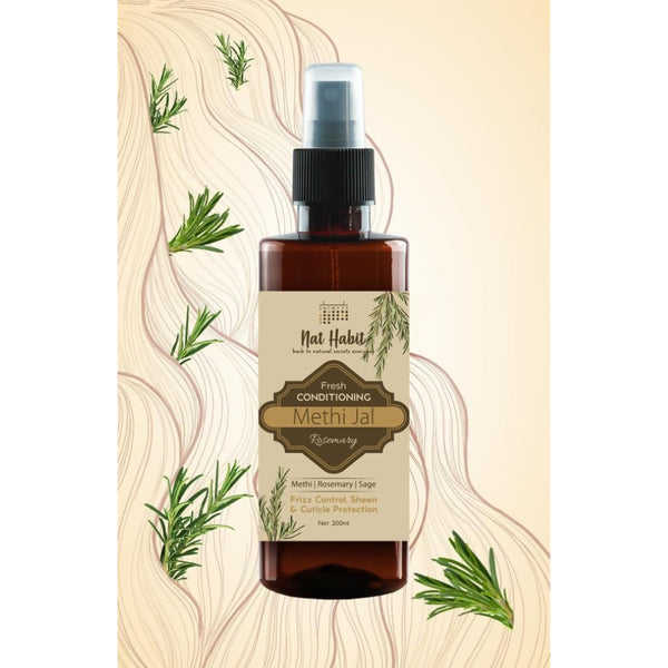 Nat Habit Green Tea Conditioning Methi Jal Hair Serum Spray - Distacart