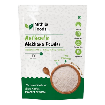 Mithila Foods Makhana Powder Premium Raw Fox Nut Flour - Distacart