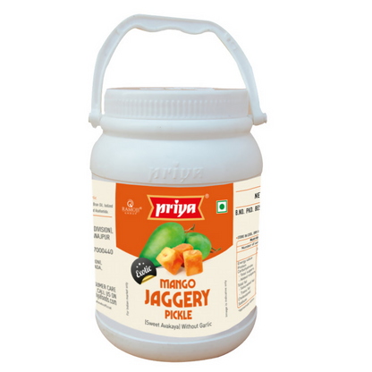 Priya Jaggery Mango Pickle (Without Garlic) - Distacart