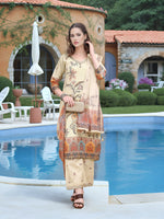 Thumbnail for Joban Fashion Off White Position Digital Print With Position Foil Kurta Set