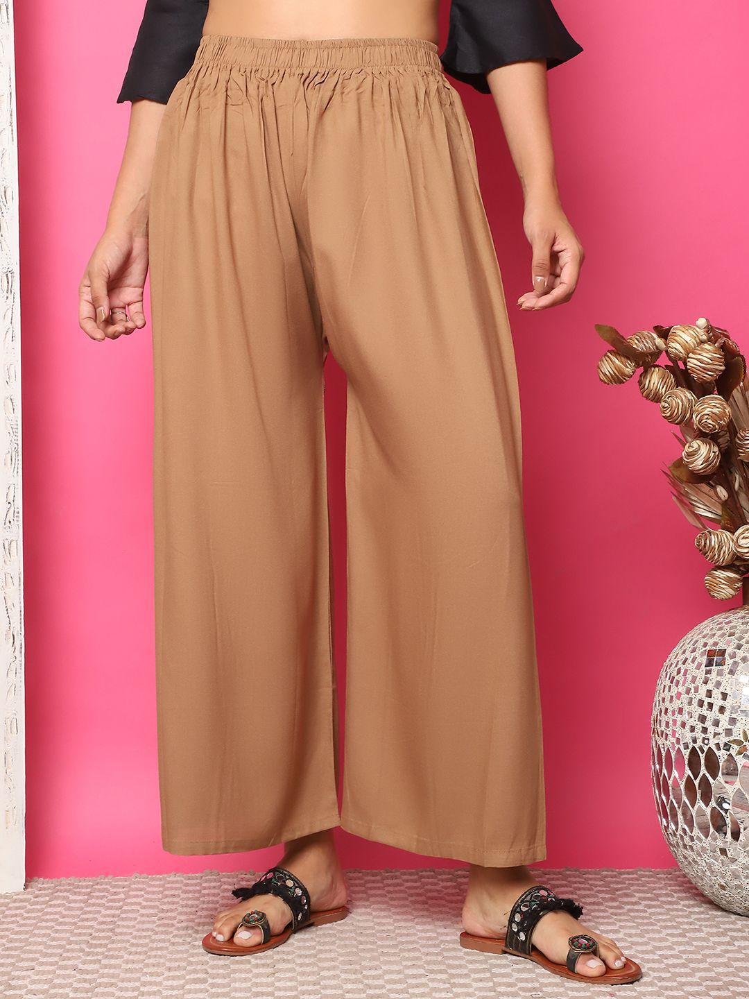 TAG 7 Women Wide Leg Palazzos - Distacart