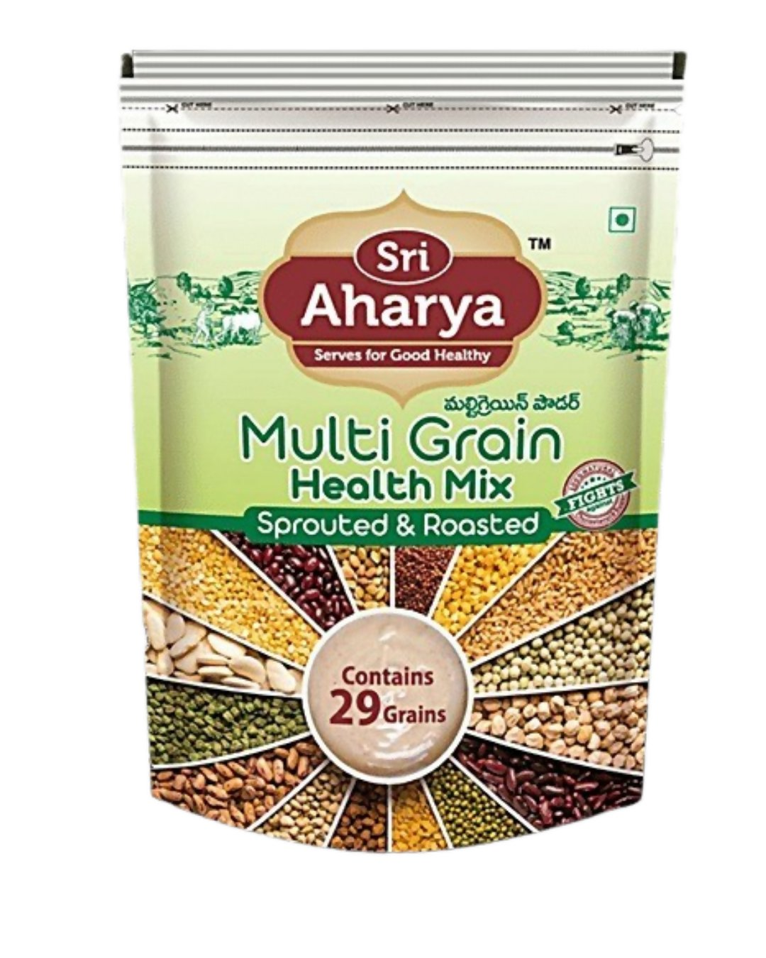 Sri Aharya Multi-Grain Health Mix - Sprouted & Roasted - Distacart