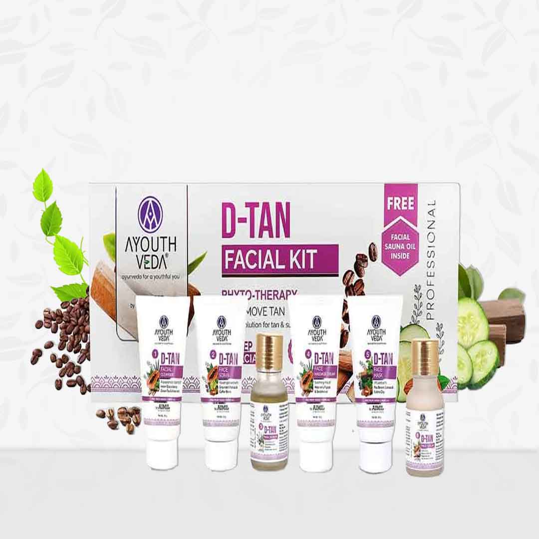 Ayouthveda D- Tan Facial Kit for Tan Removal & Brightness