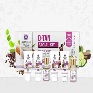 Ayouthveda D- Tan Facial Kit for Tan Removal & Brightness