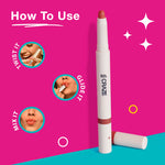 Thumbnail for Swiss Beauty CRAZE Duo 2 In 1 Satin Matte Finish Lipstick Non-Transfer Lip Colour - 03 Choco Spice - Distacart
