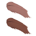 Thumbnail for Swiss Beauty CRAZE Duo 2 In 1 Satin Matte Finish Lipstick Non-Transfer Lip Colour - 03 Choco Spice - Distacart