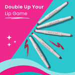 Thumbnail for Swiss Beauty CRAZE Duo 2 In 1 Satin Matte Finish Lipstick Non-Transfer Lip Colour - 04 Terrafic Pink - Distacart