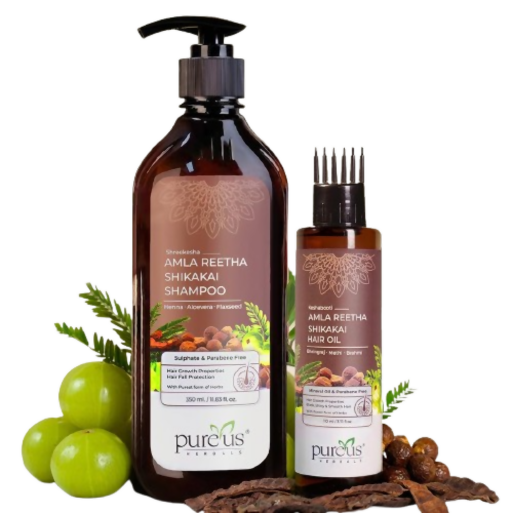 Pureus Herbals Anti Hair Fall & Hair Growth Combo - Dista