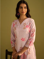 Thumbnail for Indo Era Women Floral Printed Regular Kurta with Trousers