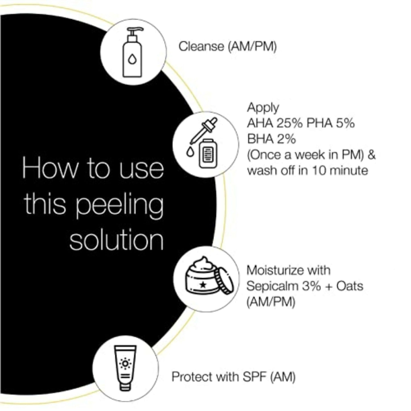 Dravida Organics AHA 25% + BHA 2% + PHA 5% Peeling Solution for Face - Dista