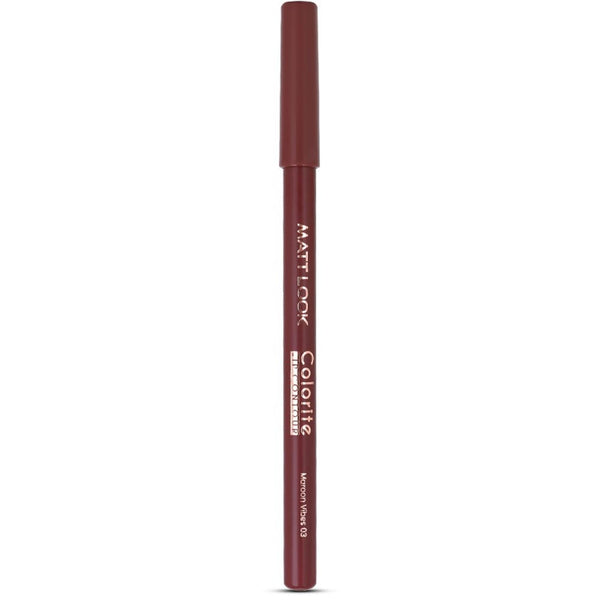 Matt Look Colorite Lip Contour Professional Matte Lip Color Pencil - Maroon Vibes 03