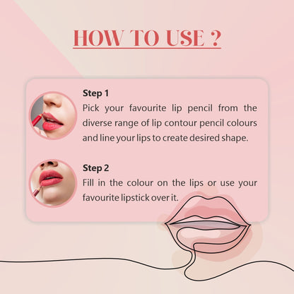 Matt Look Colorite Lip Contour Professional Matte Lip Color Pencil - Rich Ruby 16 - Distacart