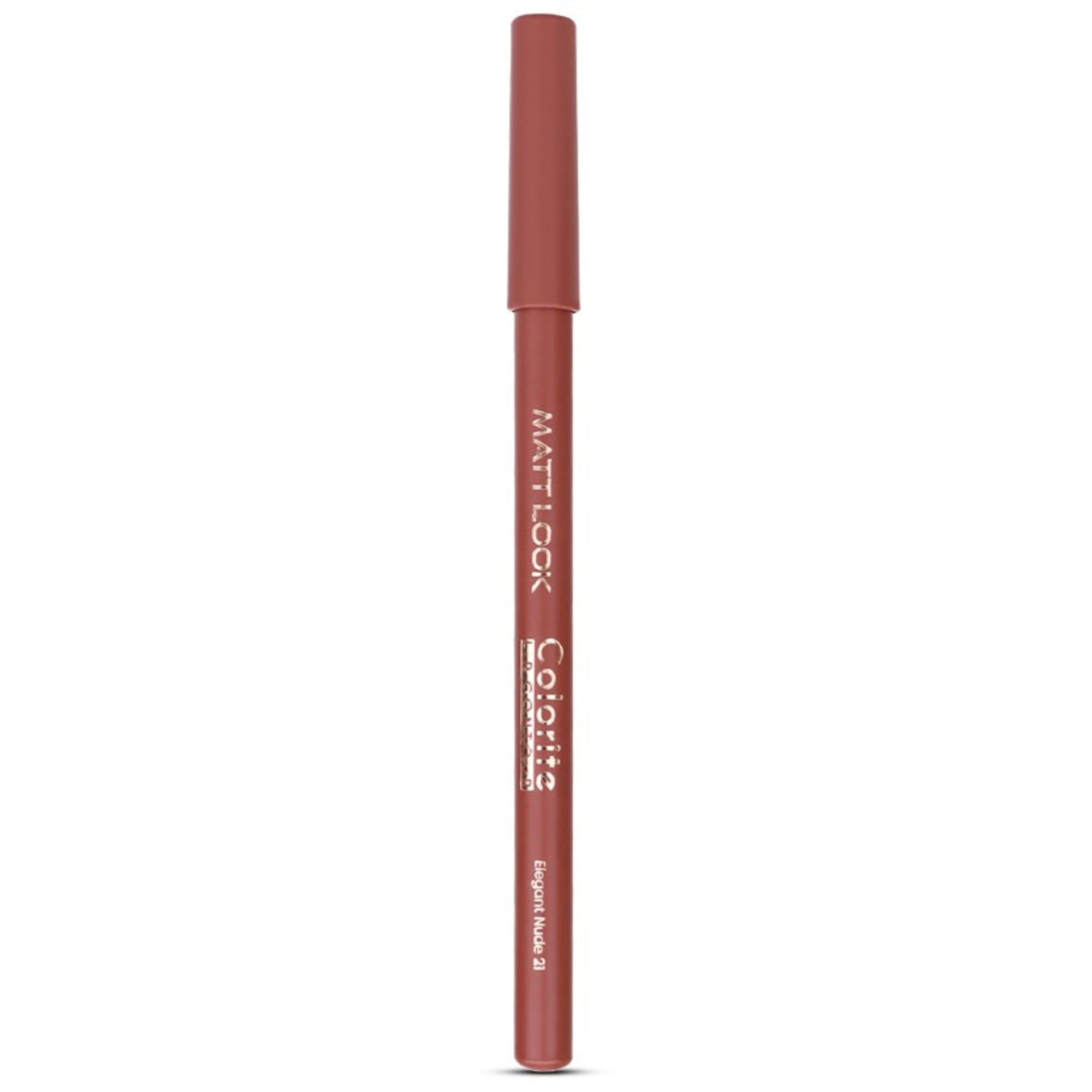 Matt Look Colorite Lip Contour Professional Matte Lip Color Pencil - Elegant Nude 21
