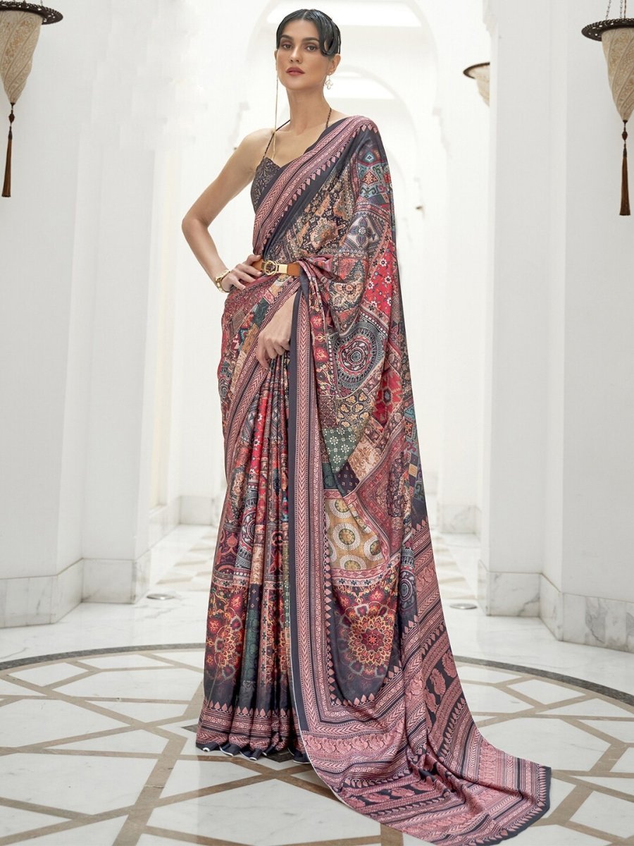Anouk Kalamkari Pochampally Saree - Distacart