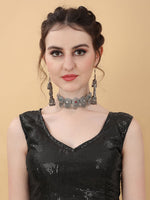 Thumbnail for kasee Red & Black Striped Poly Georgette Saree - Distacart
