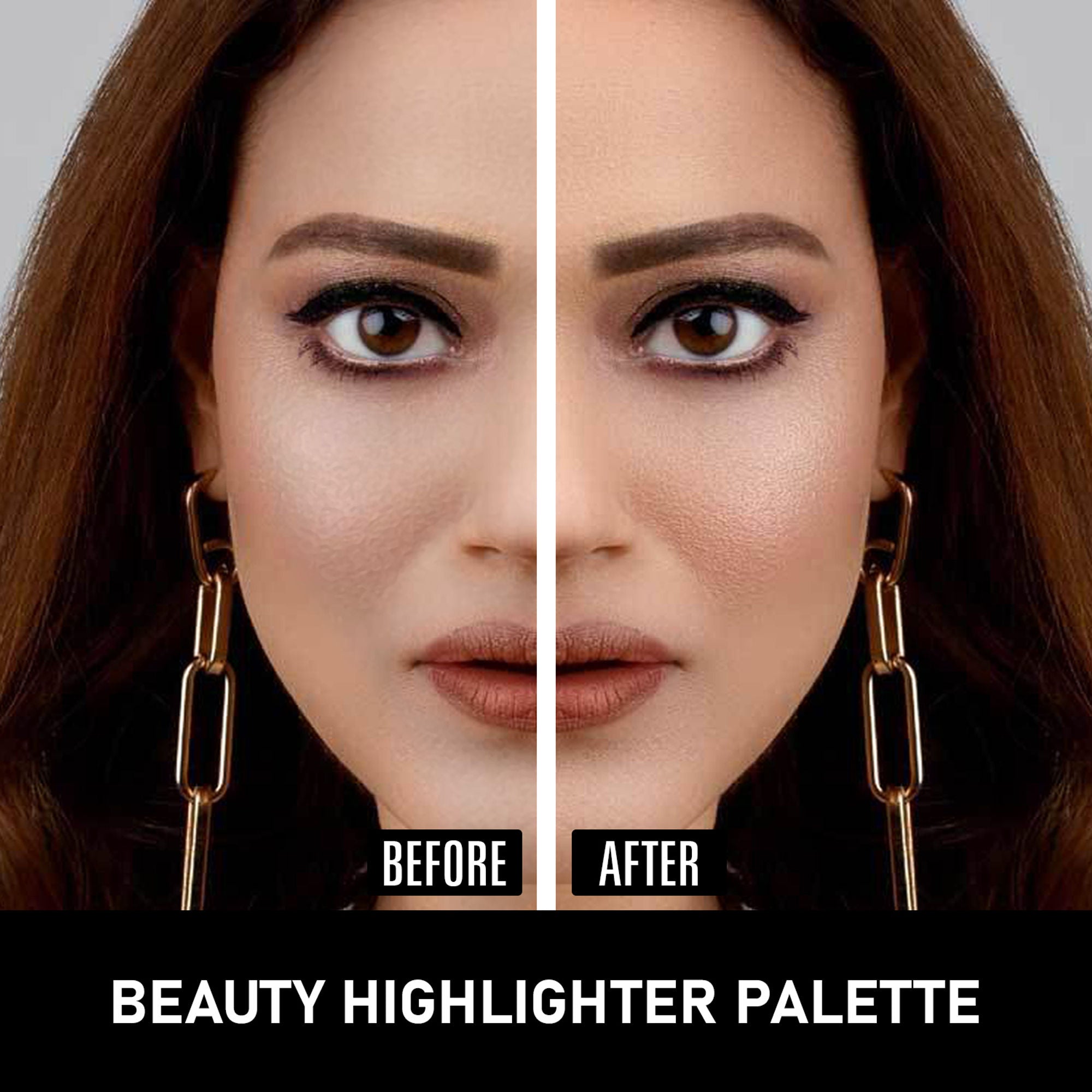 Matt Look Beauty Highlighter Palette - Sun and Sand