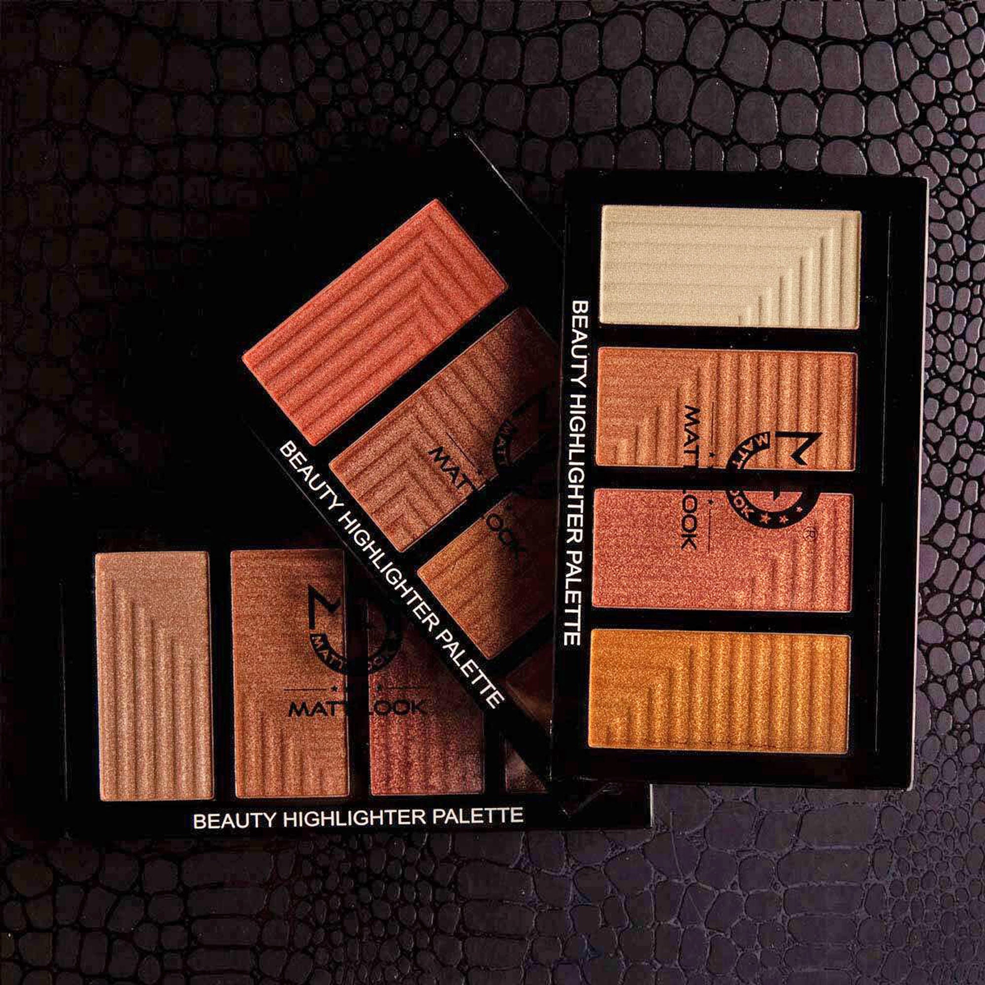 Matt Look Beauty Highlighter Palette - Sun and Sand