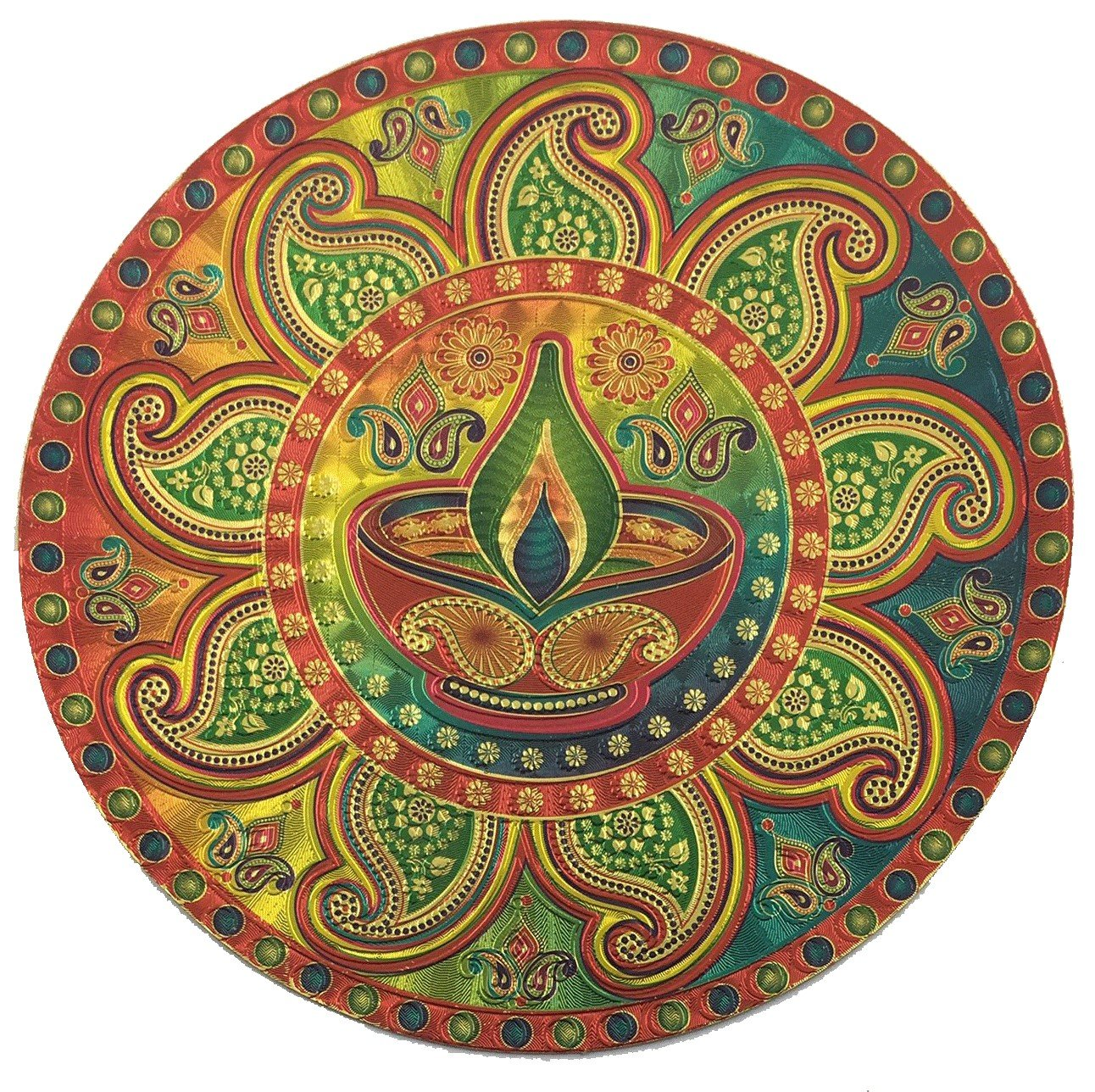 Stickerbazaar Micro Golden Embossing Rangoli Stickers - Distacart