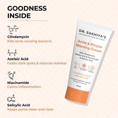 Dr.Sakhiya Acne & Pimple Morning Cream - Distacart
