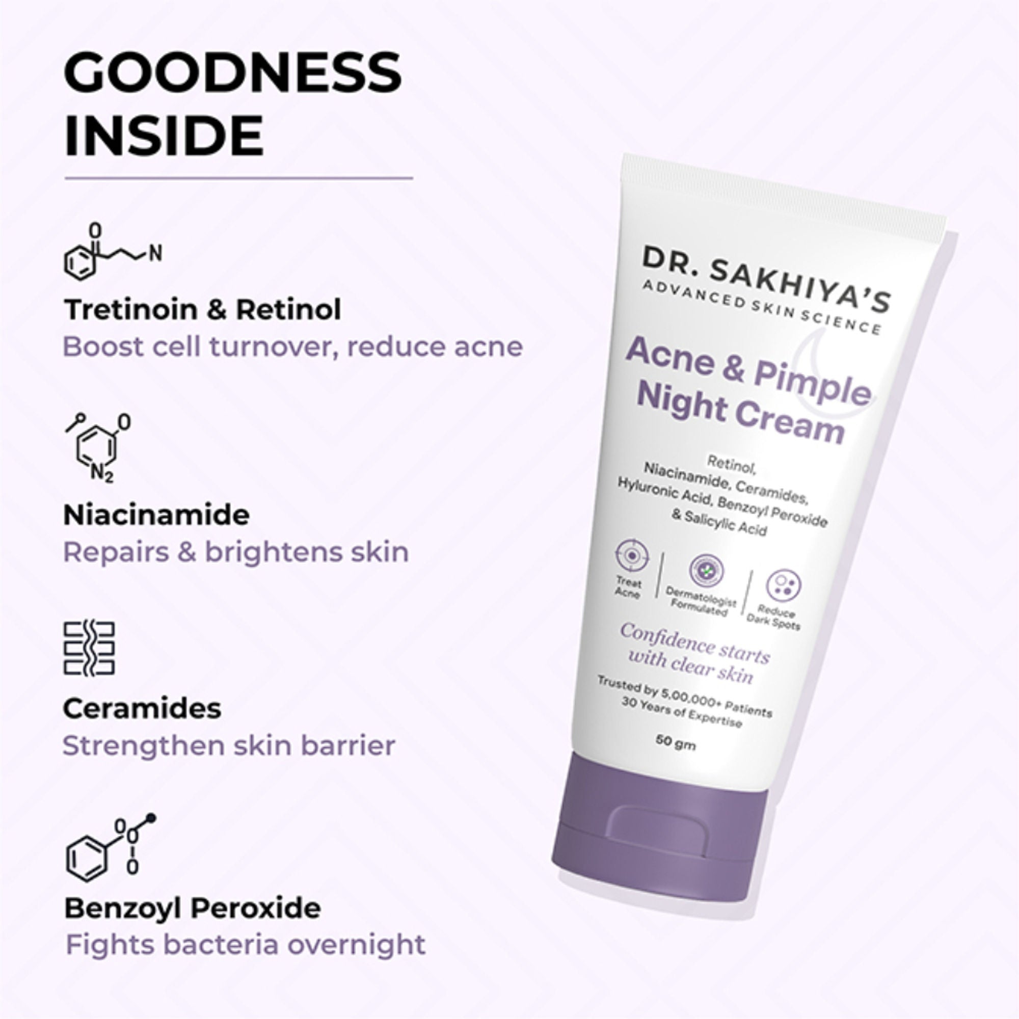Dr.Sakhiya Acne & Pimple Night Cream - Distacart