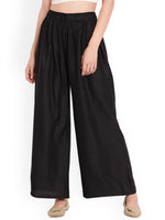 Thumbnail for TAG 7 Women Pack of 3 Solid Wide Leg Palazzos