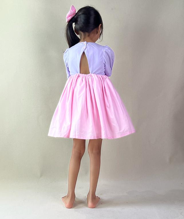 ArthLife Lavender Pink Permaid Party Wear Dress - Distacart