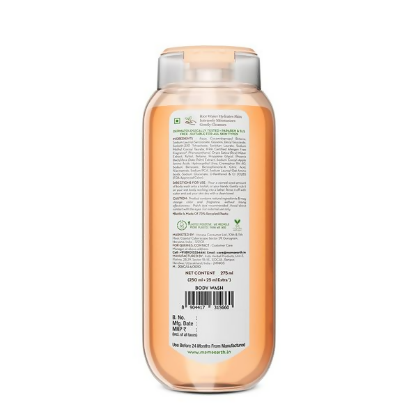 Mamaearth Rice Water Moisturizing Body Wash with Rice Water & Hydrating Lily For Dewy Glass Skin - Distacart