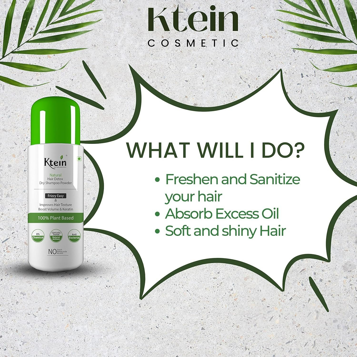 Ktein Natural Detox Dry Shampoo - Distacart