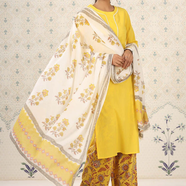 Ode by House of Pataudi Round Neck Floral Regular Thread Work Pure Cotton Kurta Set - Distacart