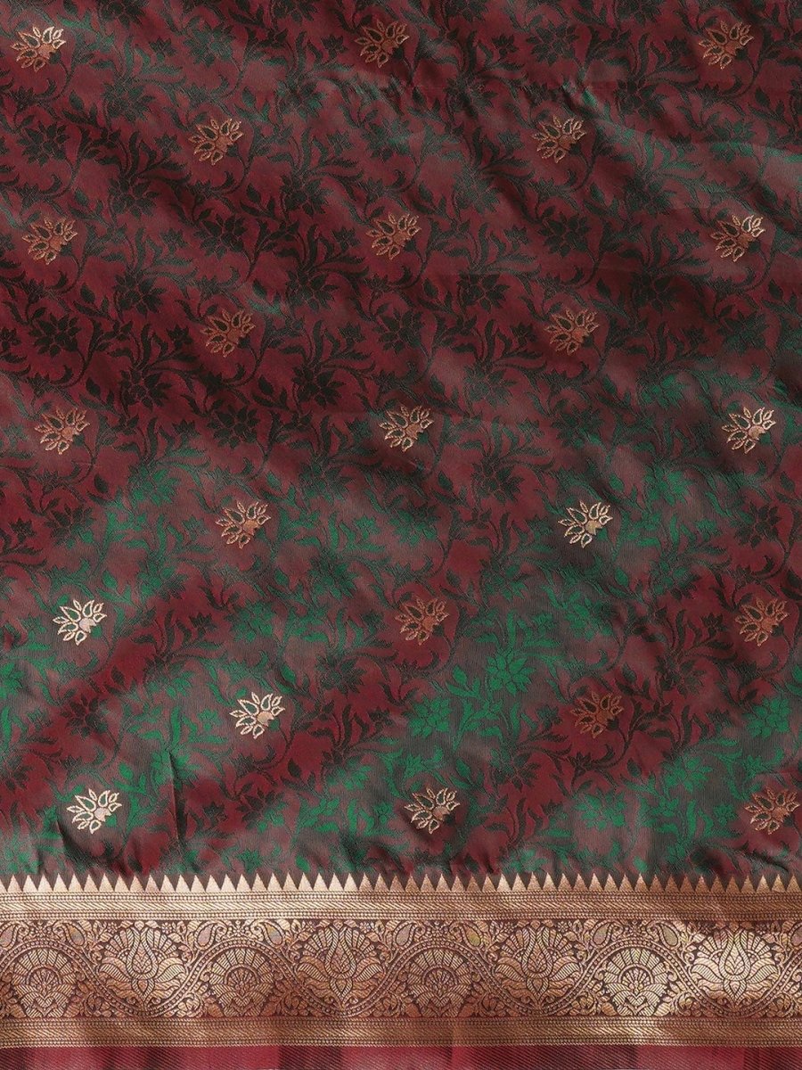 Anouk Woven Design Zari Banarasi Saree - Distacart