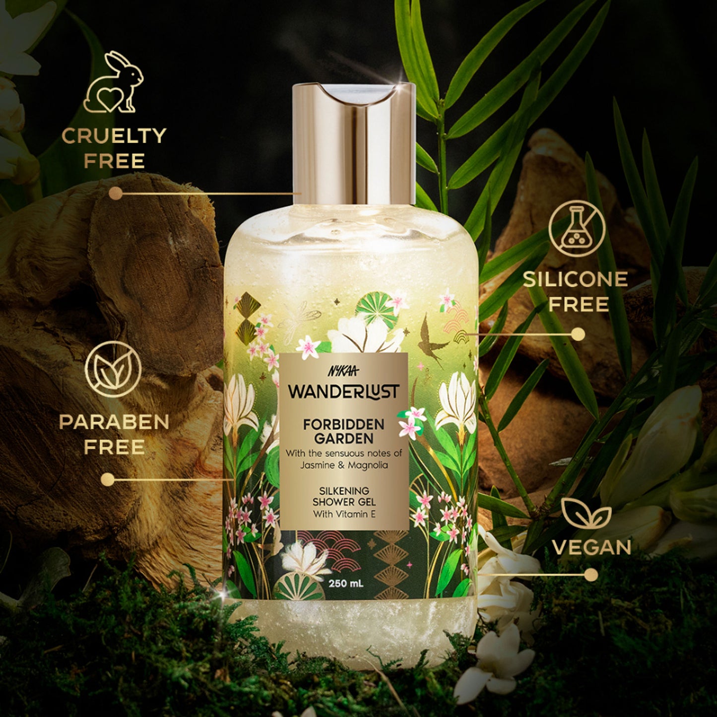 Wanderlust Shower Gels - Forbidden Garden - Distacart