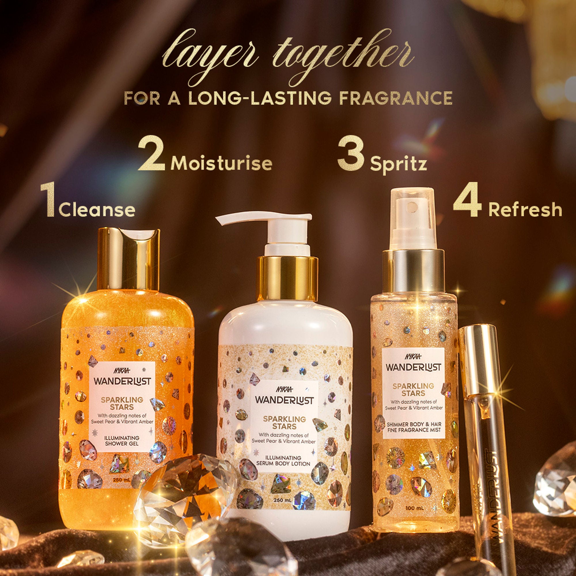 Wanderlust Fragrance Mist For Her - Sparkling Stars - Distacart