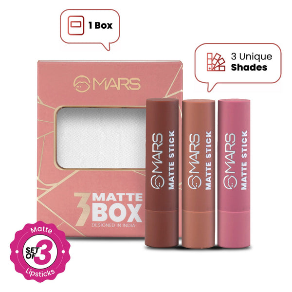 MARS Matte Lipsticks Box - Blushes Nudes
