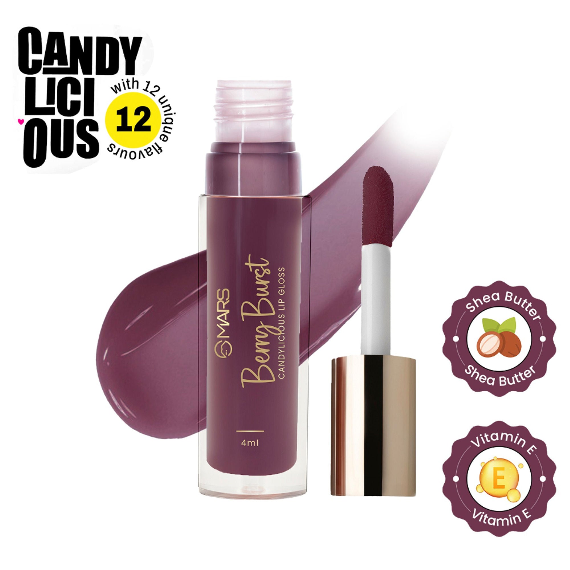 MARS Candylicious Colored Lip Gloss - Berry Burst