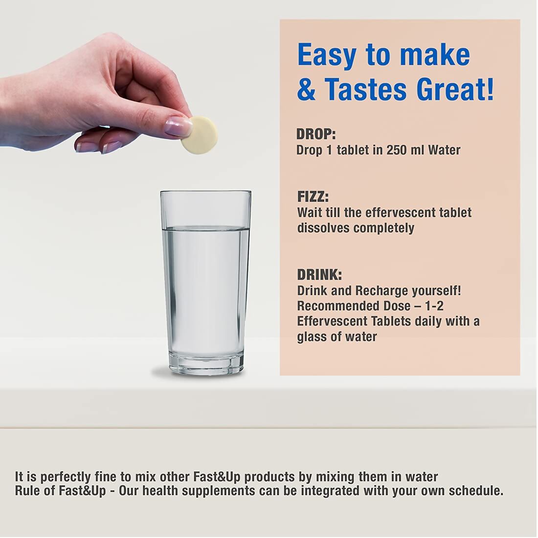 Fast&Up Reload O.R.S Effervescent Electrolyte Tablets - Orange - Distacart