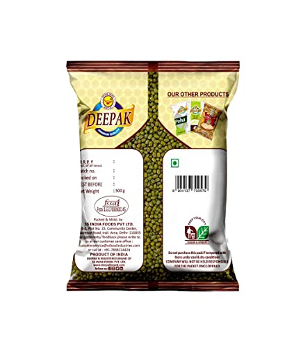 deepak brand moong dal sabut 500g