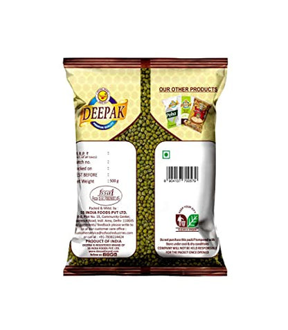 deepak brand moong dal sabut 500g