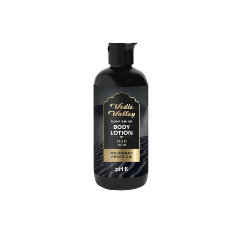 Vedic Valley Oud Noir Body Lotion with Shea, Avocado Butter - Distacart
