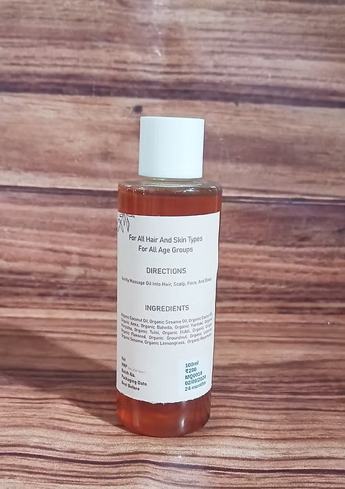 Satjeevan Organic Nourishing Hair & Skin Oil - Distacart