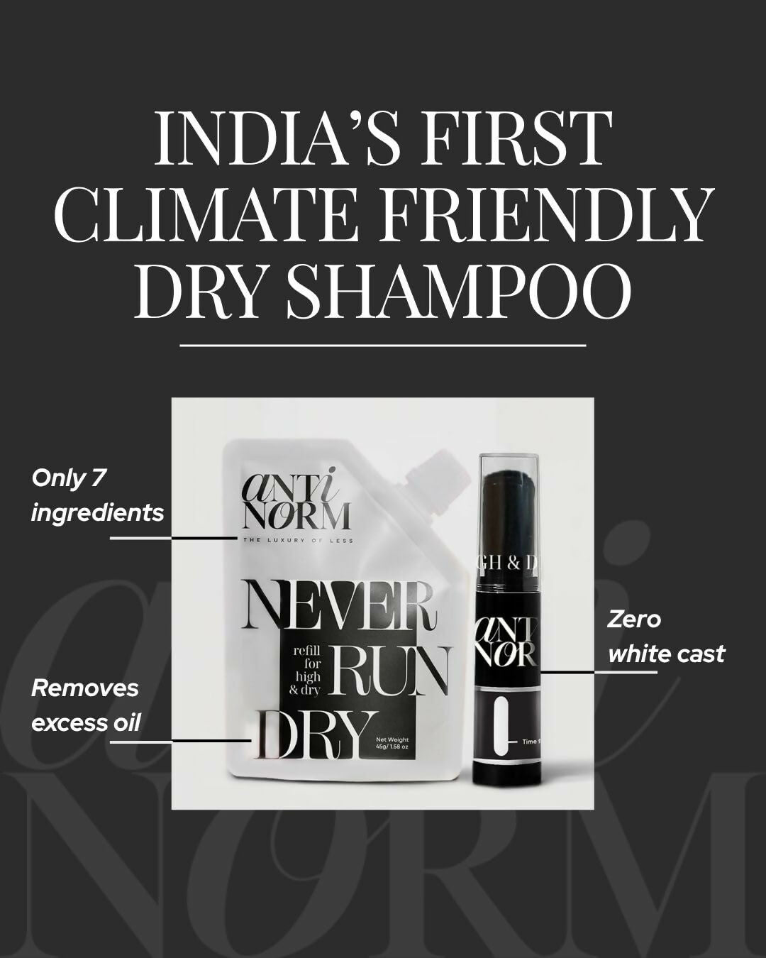 Antinorm Dry Shampoo + Refill Combo