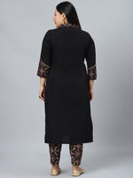 Thumbnail for Sztori Plus Size Ethnic Motifs Printed Regular Kurta with Trousers - Distacart