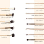 Thumbnail for Milagro Beauty Arty Eyes & Face Makeup Brush Collection (Set Of 13 ) - Distacart