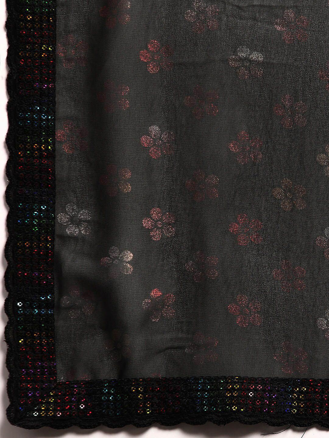 kasee Floral Printed Sequinned Saree - Distacart