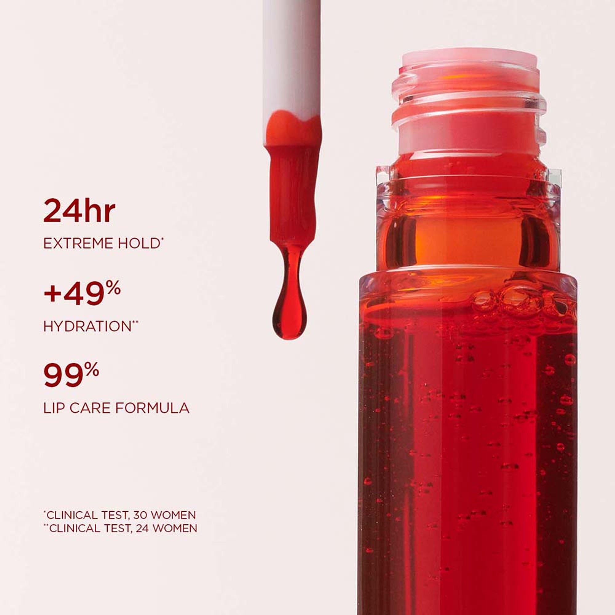 Clarins Lip Stain Lipstick - 09 Deep Red Water - Distacart