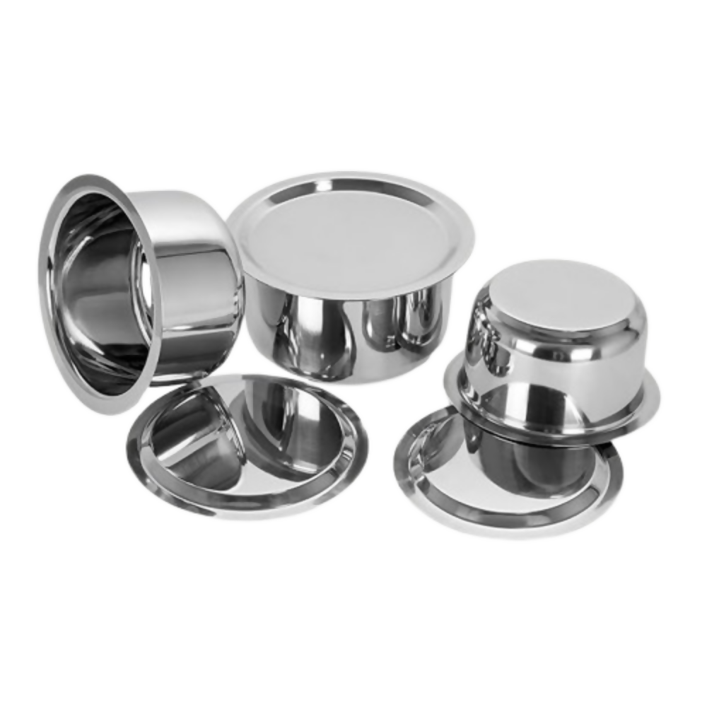 Sumeet Stainless Steel Tope/Patila Cookware Set with Lid - Dista