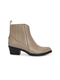 Thumbnail for Delize Women Mid-Top Ankle Block Heeled Chelsea Boots