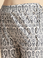 Thumbnail for Anubhutee Women Grey & Pink Pure Cotton Floral Print Kurta with Trousers & Dupatta - Distacart